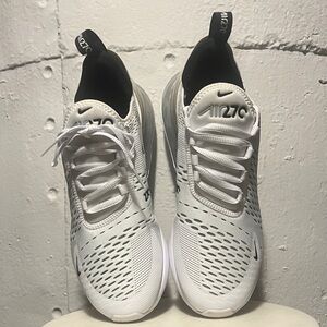 Nike Air Max 270 White and Black Sneakers